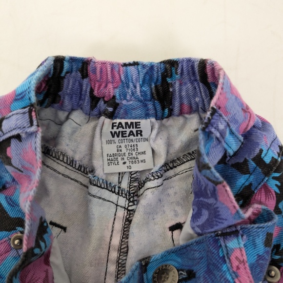 90’s Floral Jeans High Waisted Rise Straight Leg Teen Youth - Picture 2 of 6